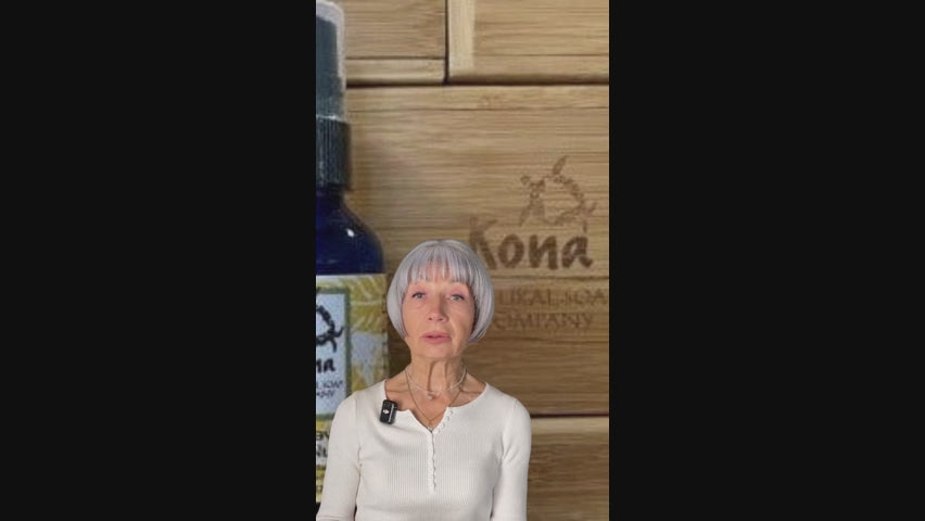 kona soap kukui nut oil video with spokesperson discussing the benefits of kukui nut oil