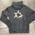 Hawaiian Sea Turtle Hoodie – Gray & Olive Green (Zippered)