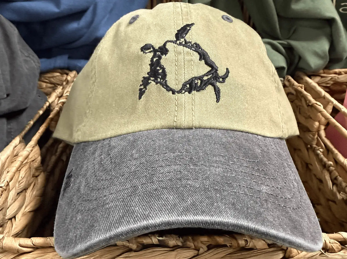 Hawaiian Sea Turtle Denim Cap