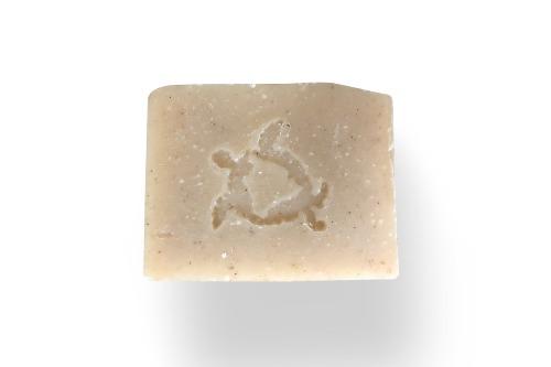 Malama grapefruit and oatmeal soap bar with gentle exfoliating texture