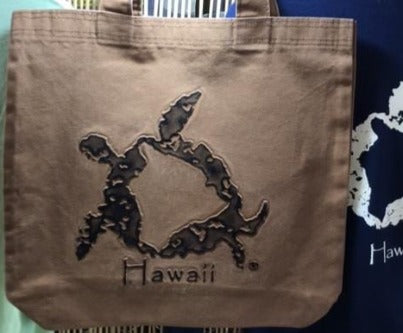 Totebag close up turtle image Kona Natural Soap Company