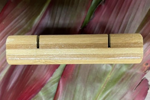 side view of turtle soap dish, turtle soap dish, natural bamboo