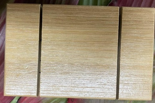 Natural Bamboo Wood Soap Dish with Sea Turtle Logo